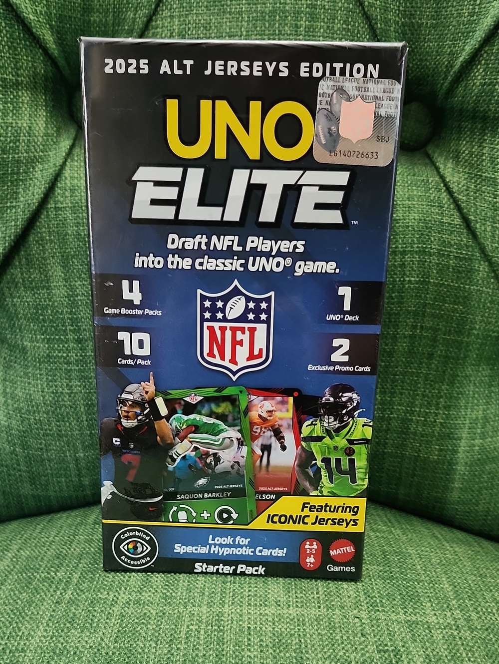 UNO Elite 2025 Alt Jerseys Edition NFL Starter Pack - Blue